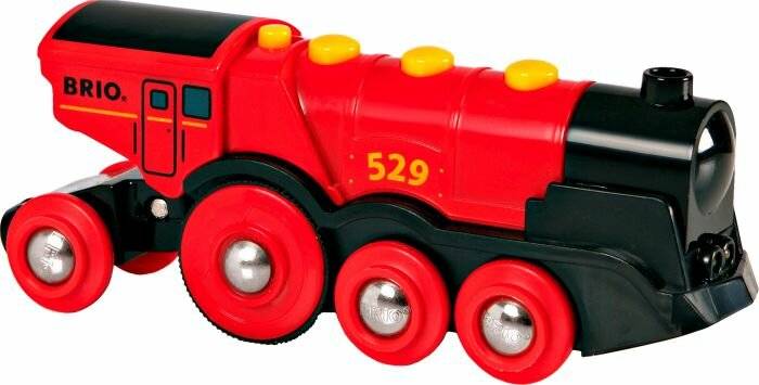 BRIO World Rote Lola Batterielok, Spielfahrzeug (rot)