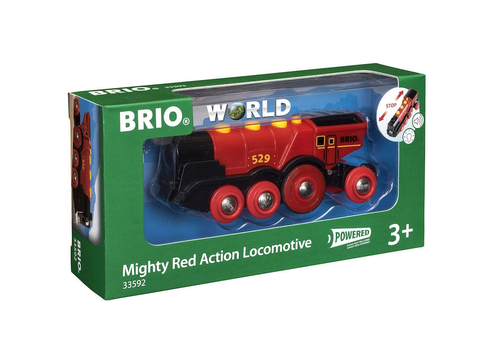 BRIO World Rote Lola Batterielok, Spielfahrzeug (rot)