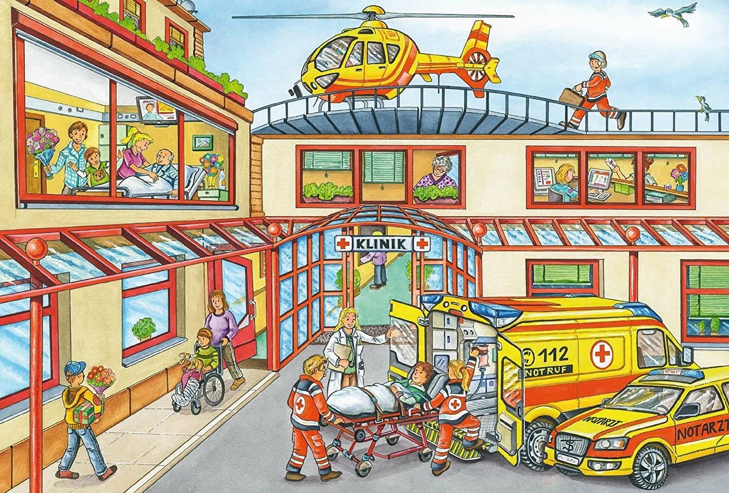 Schmidt Spiele Schmidt Spiele Kinderpuzzle Feuerwehr und Polizei, 3x24 Teile