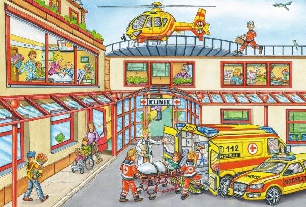 Schmidt Spiele Schmidt Spiele Kinderpuzzle Feuerwehr und Polizei, 3x24 Teile