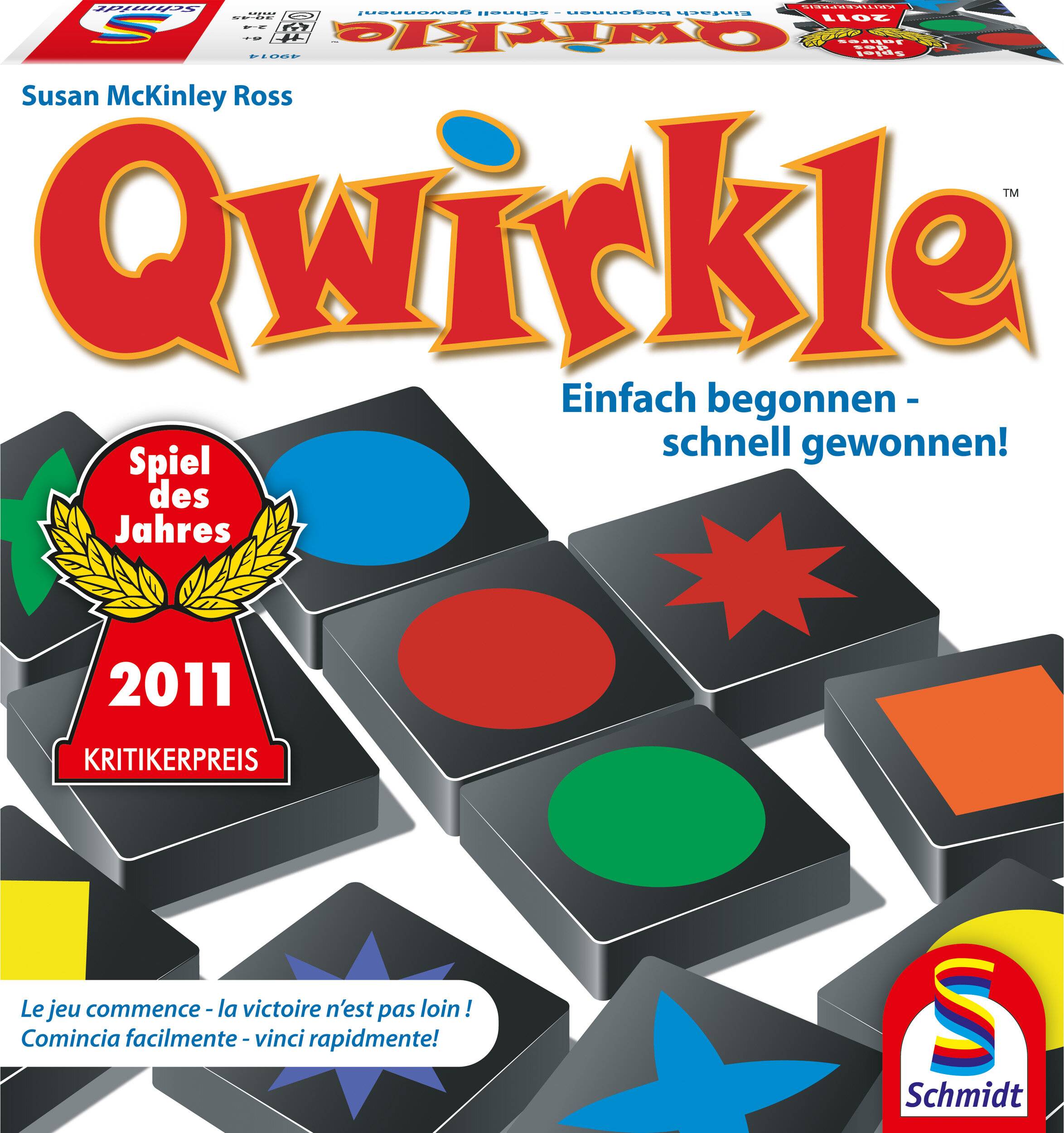 Schmidt Spiele Qwirkle, Brettspiel (Spiel des Jahres 2011)