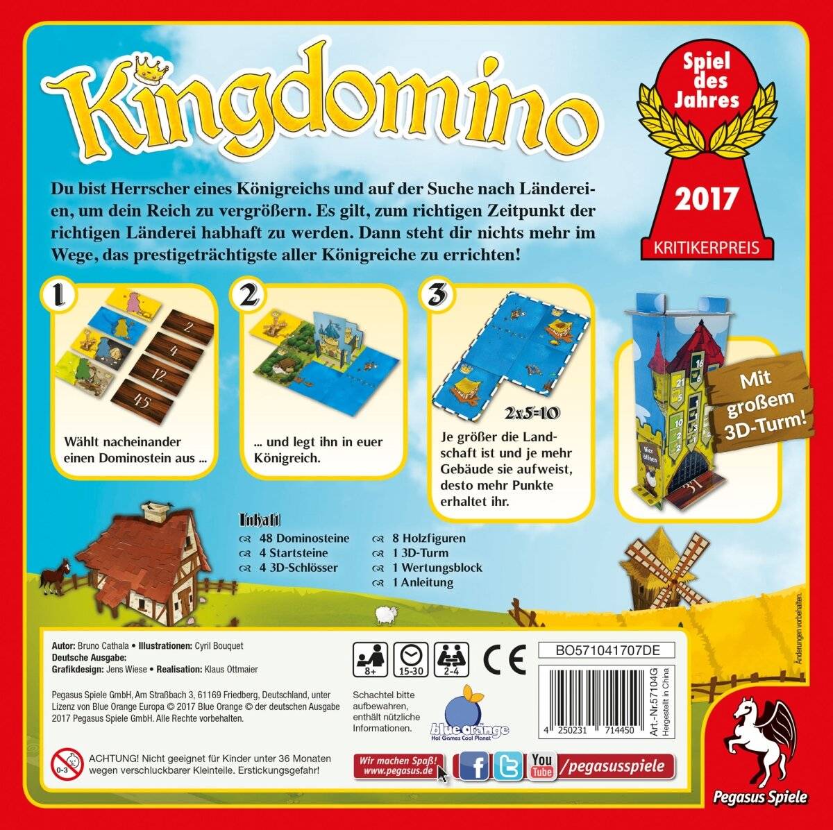 Pegasus Spiele Pegasus Spiele Kingdomino Spiel des Jahres 2017