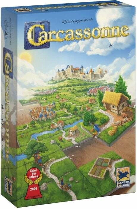 Asmodee Carcassonne V3.0, Brettspiel (Spiel des Jahres 2001)