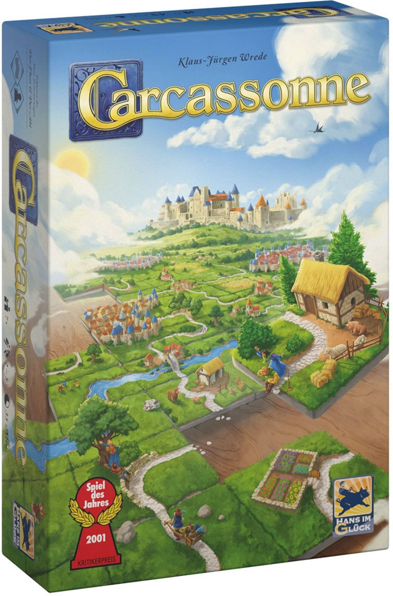 Asmodee Carcassonne V3.0, Brettspiel (Spiel des Jahres 2001)