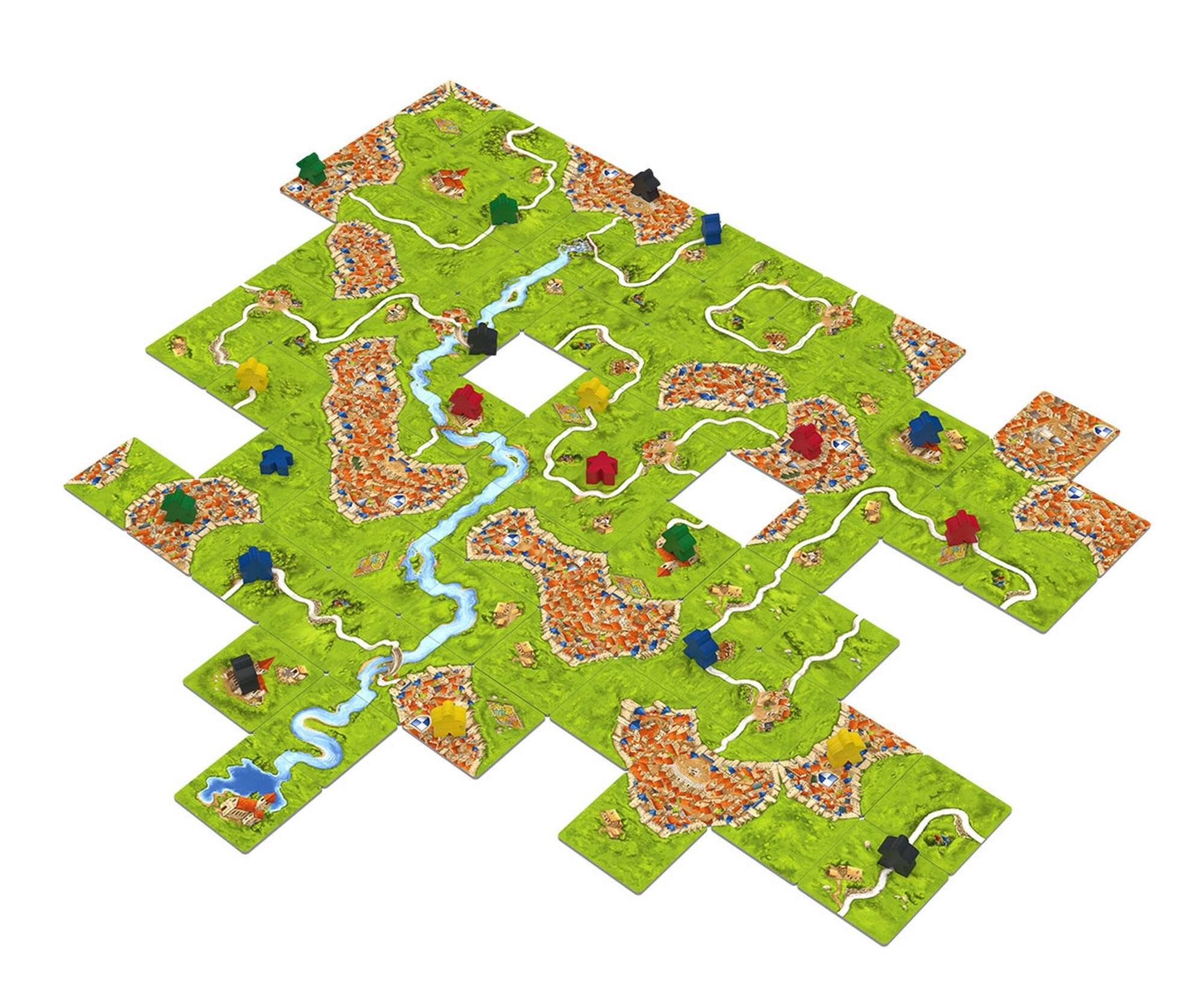Asmodee Carcassonne V3.0, Brettspiel (Spiel des Jahres 2001)