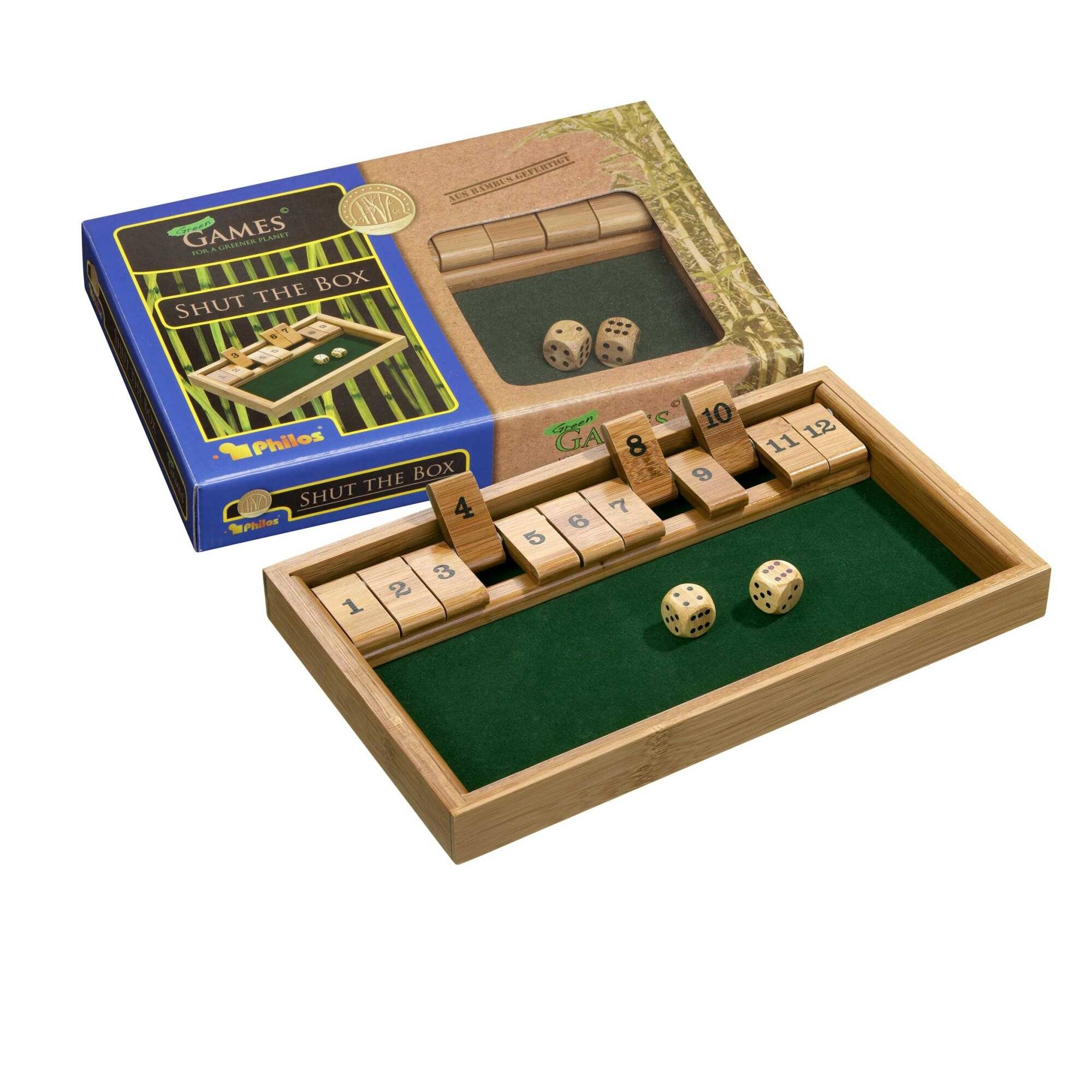 Shut the Box 12er Bambus