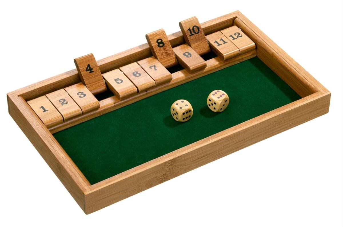 Shut the Box 12er Bambus