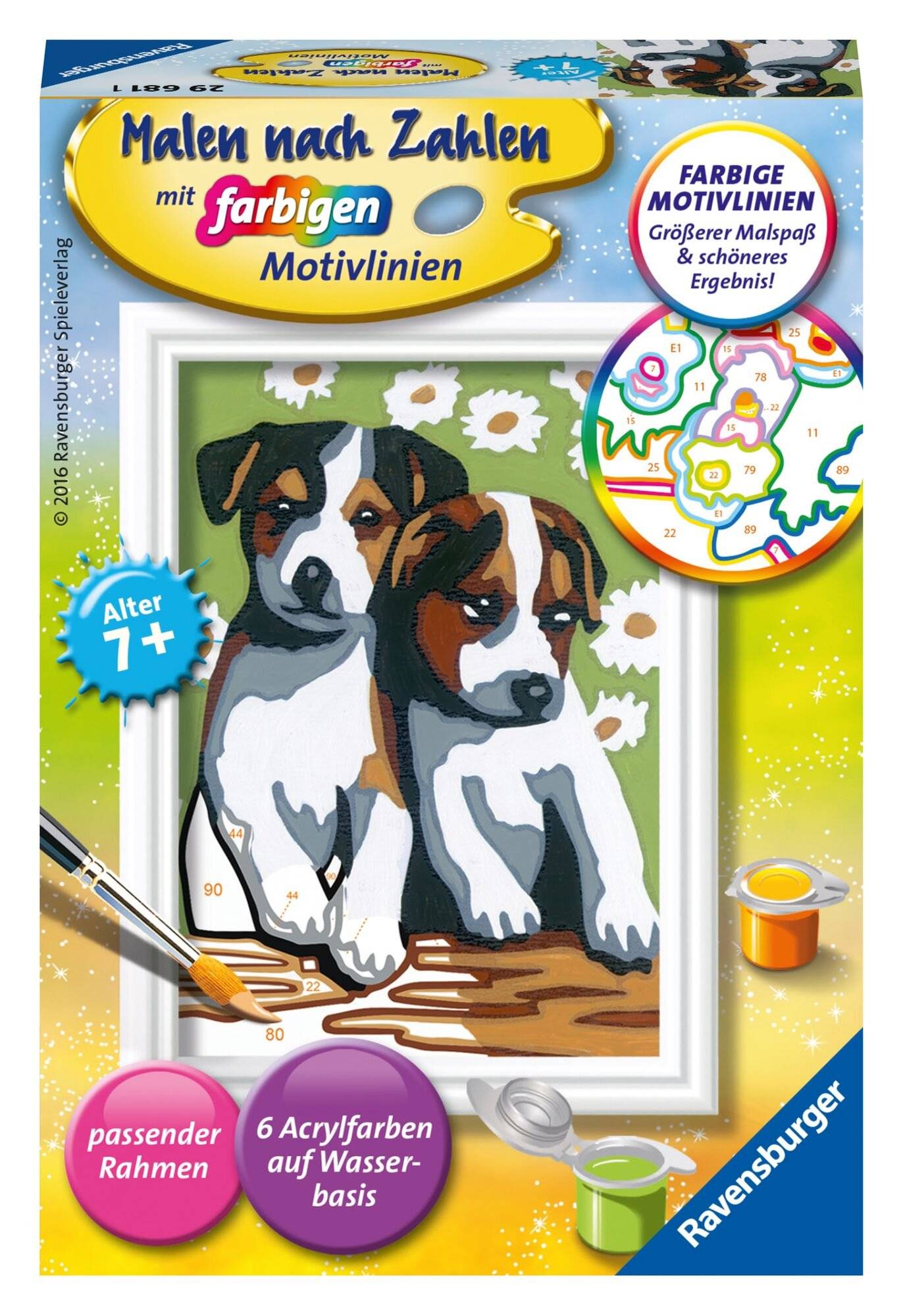 Ravensburger Ravensburger 296811 Malen nach Zahlen: Sü ß e Welpen