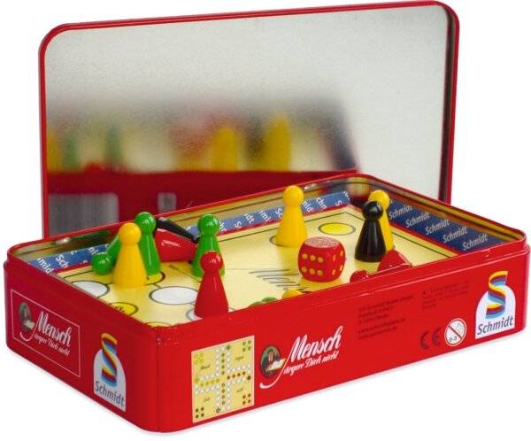 Schmidt Spiele Schmidt Spiele Mensch ä rgere Dich nicht Mitbringspiel in der Metalldose