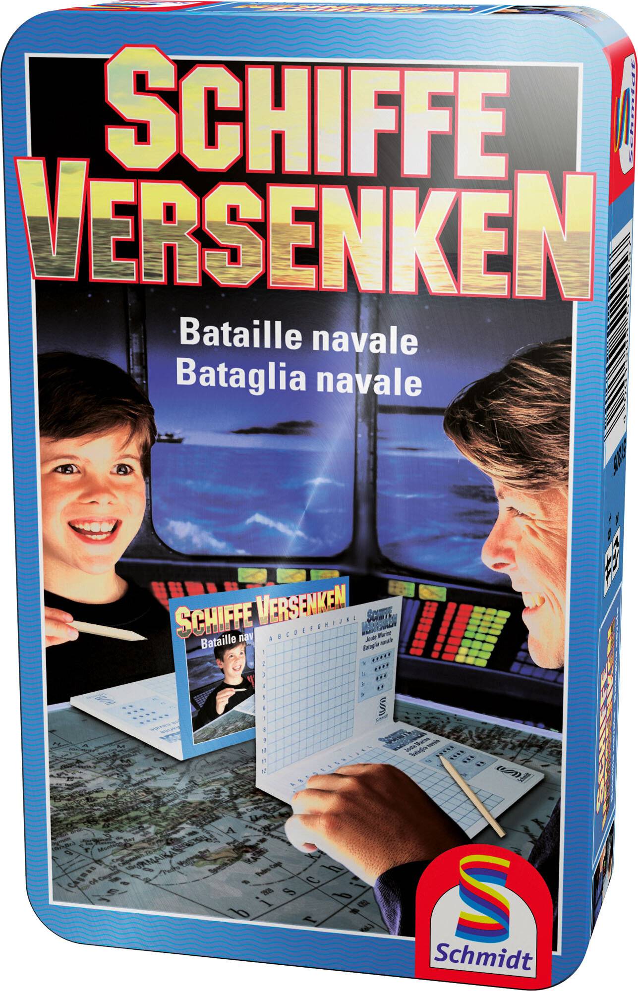 Schmidt Spiele Schmidt Spiele Schiffe versenken Mitbringspiel in der Metalldose
