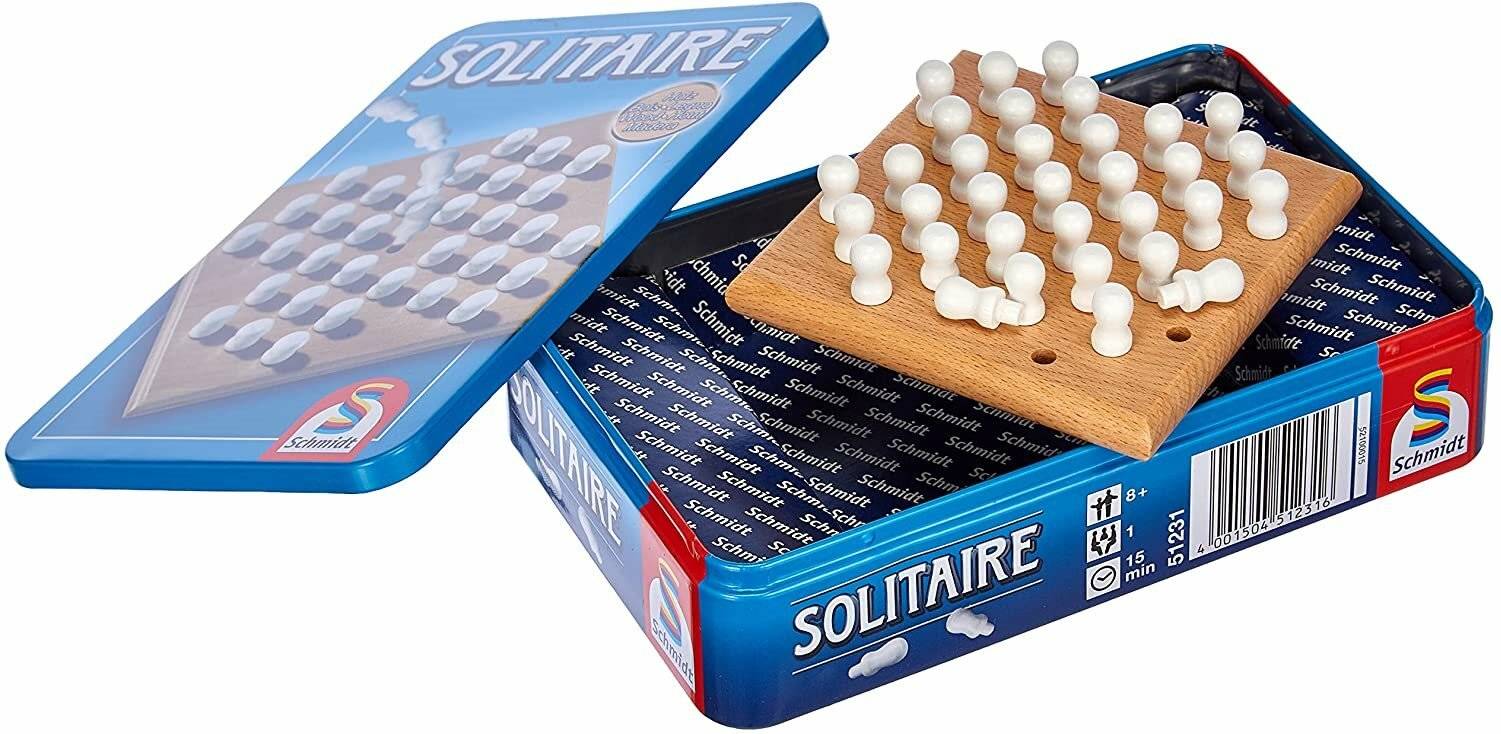 Schmidt Spiele Schmidt Spiele Solitaire Mitbringspiel in der Metalldose