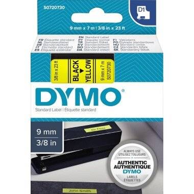 Dymo Dymo Schriftband 40918 Black Schwarz Yellow Gelb (S0720730)