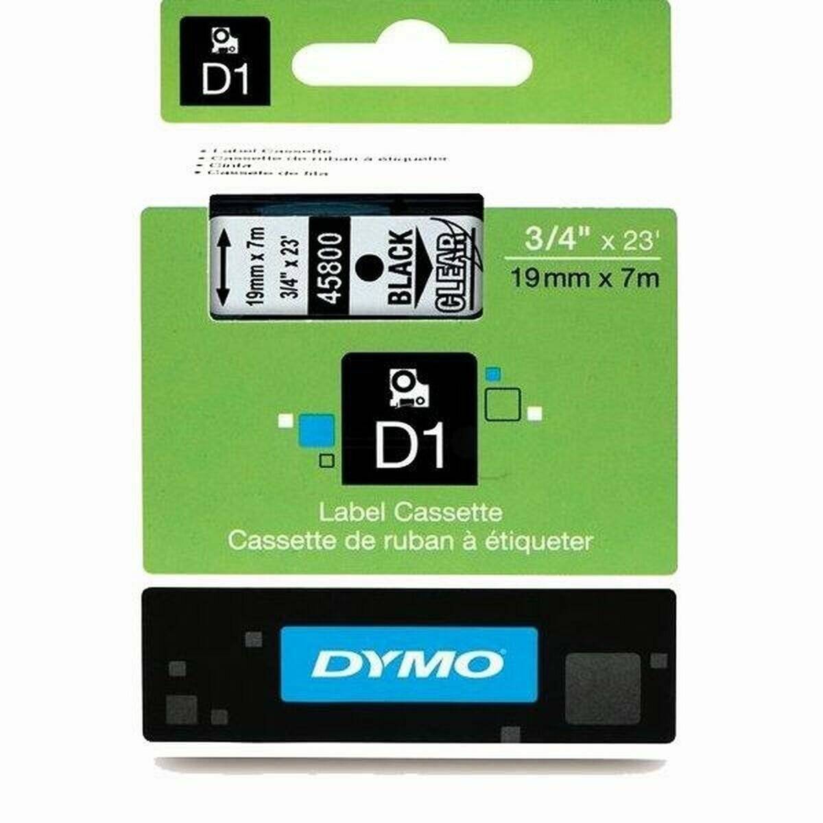 Dymo Dymo Schriftband 45800 Black Clear (S0720820)