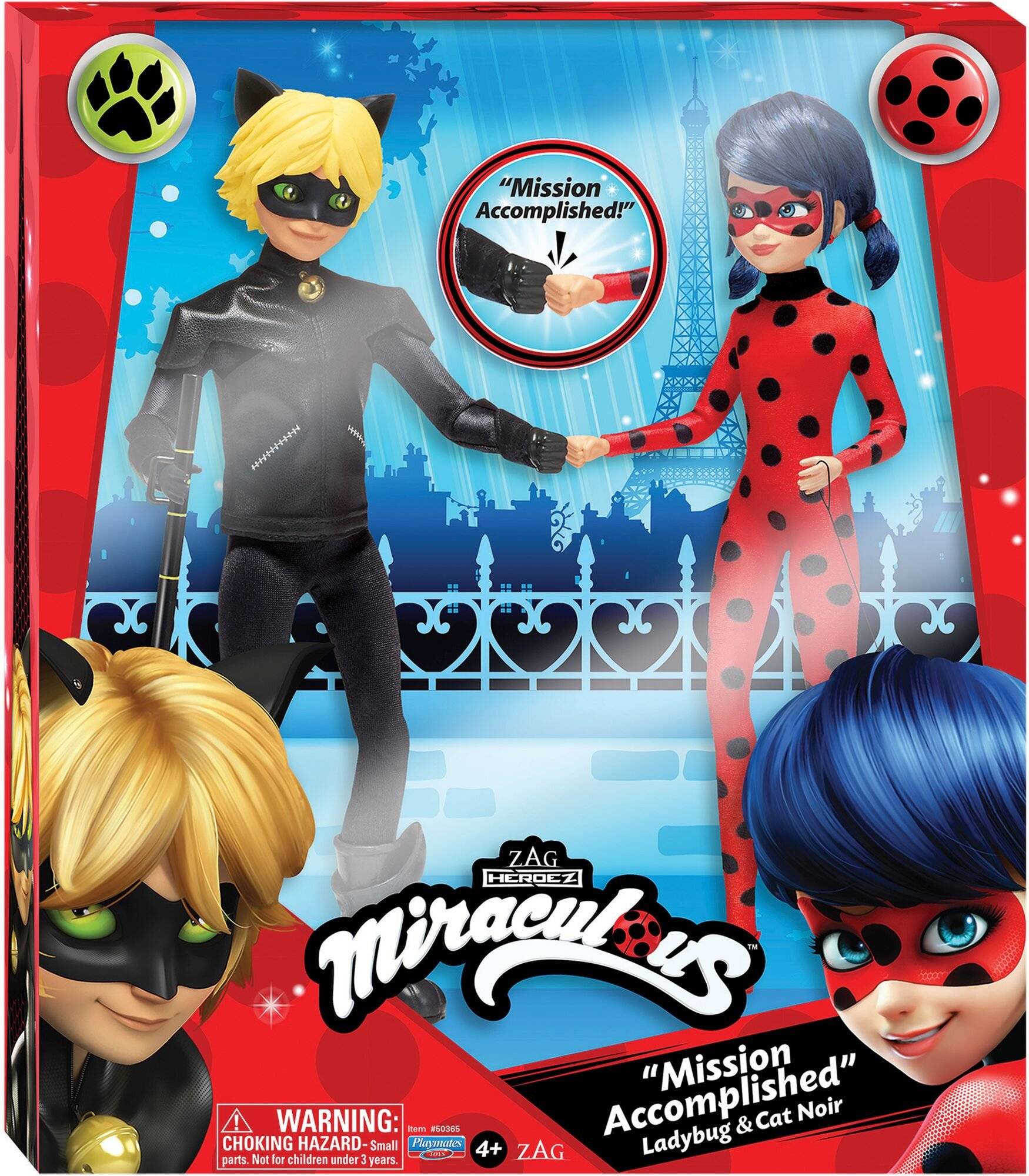 Miraculous Ladybug und Cat Noir,ca. 26cm