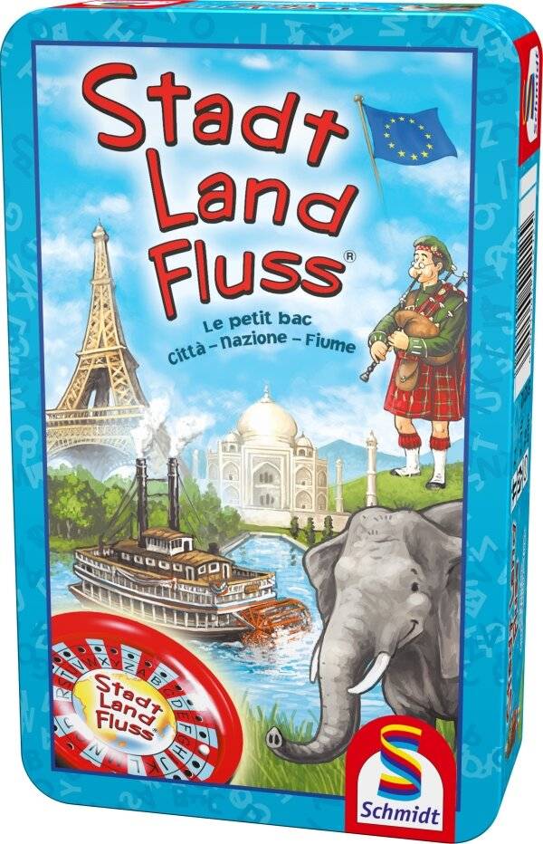 Schmidt Spiele Schmidt Spiele Stadt, Land, Fluss Mitbringspiel in der Metalldose