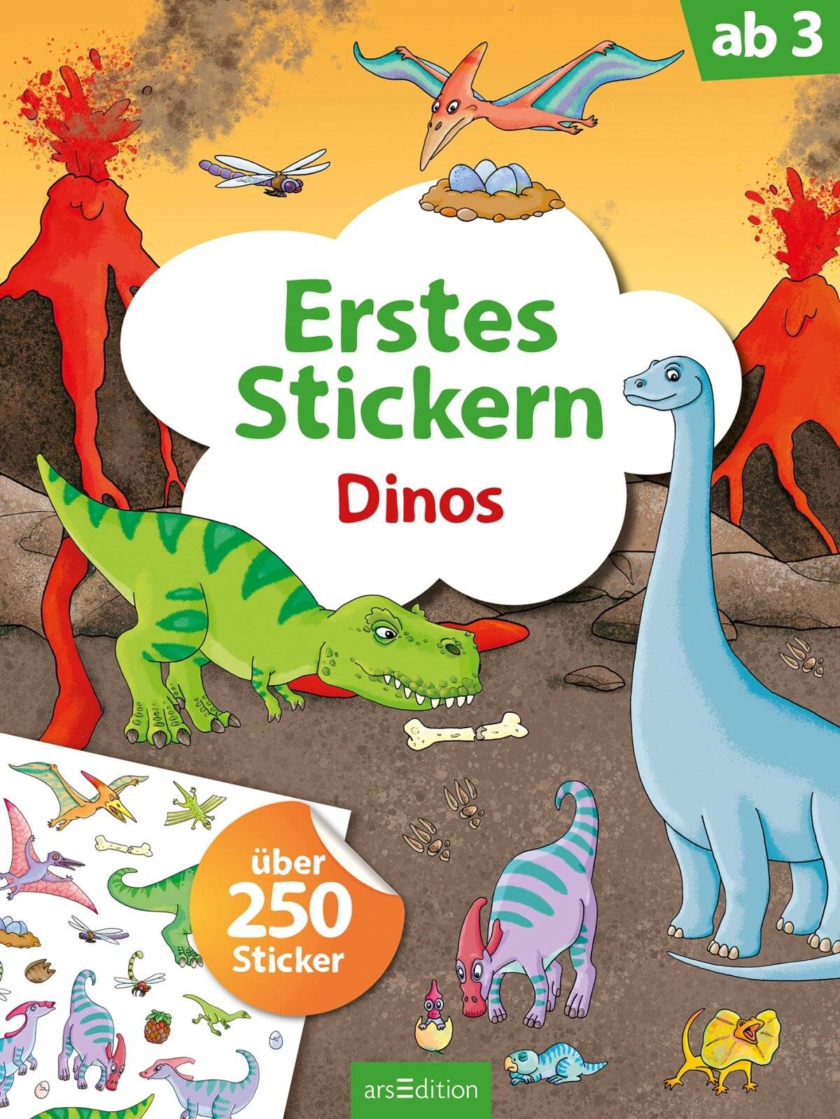 Erstes Stickern - Dinos