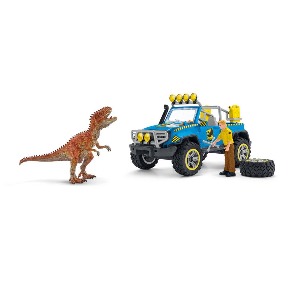 Schleich Geländewagen mit Dino-Außenposten DinoAußenposten (41464)