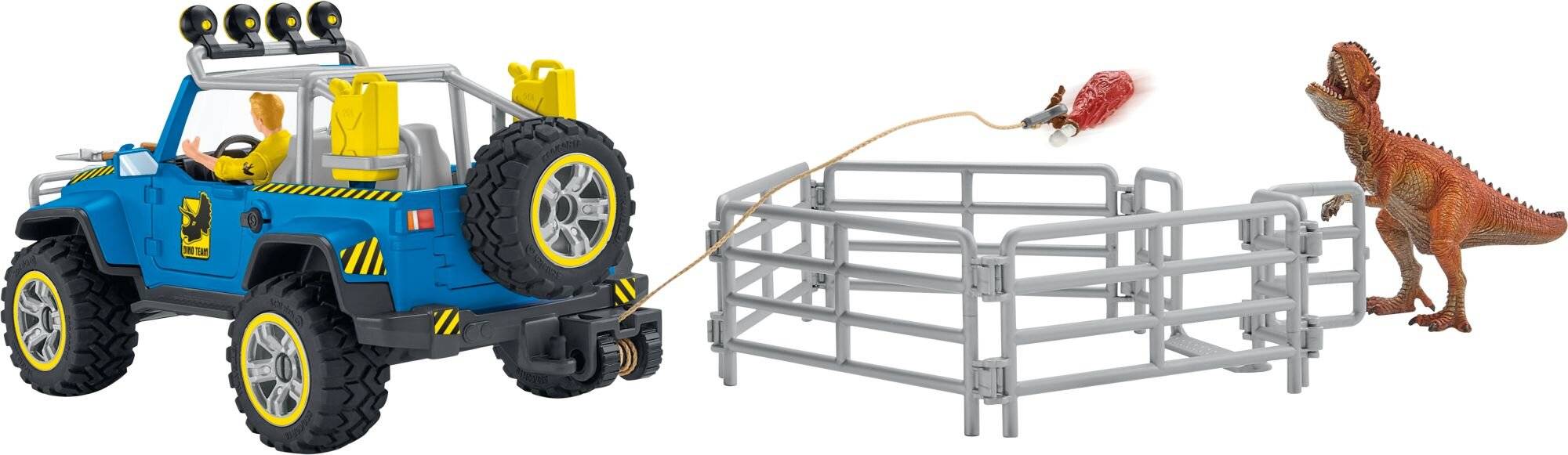 Schleich Geländewagen mit Dino-Außenposten DinoAußenposten (41464)