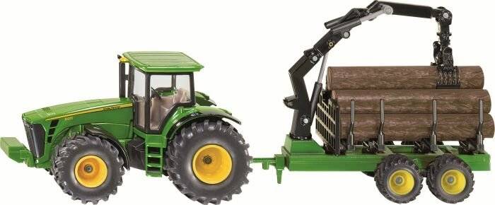 Siku SIKU 1954 Traktor mit Forstanhä nger 1:50