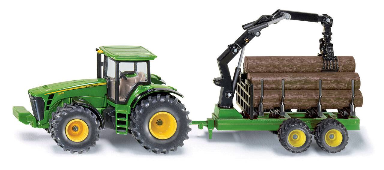 Siku SIKU 1954 Traktor mit Forstanhä nger 1:50