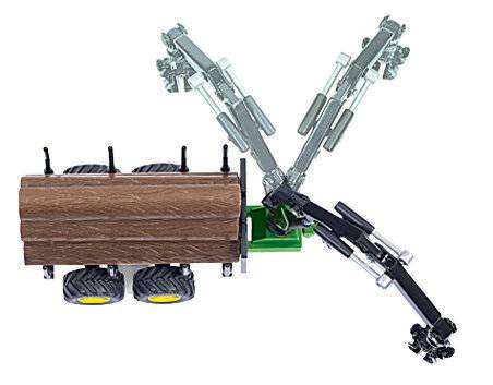 Siku SIKU 1954 Traktor mit Forstanhä nger 1:50