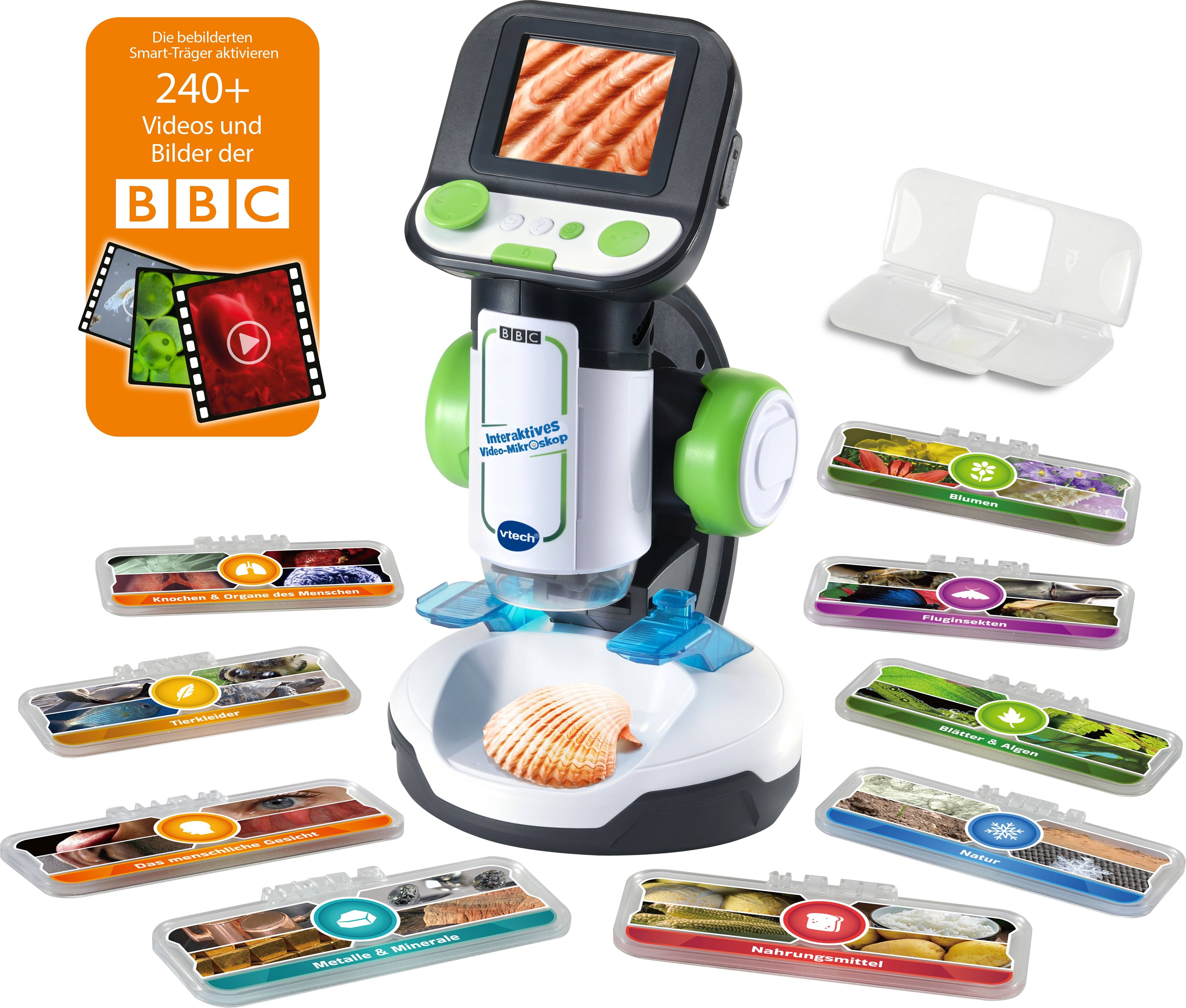VTech Interaktives Video-Mikroskop, Experimentierkasten