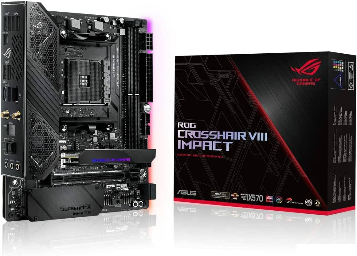 ASUS ROG Crosshair VIII Impact Motherboard (90MB11Q0-M0EAY0) (90MB11Q0M0EAY0)