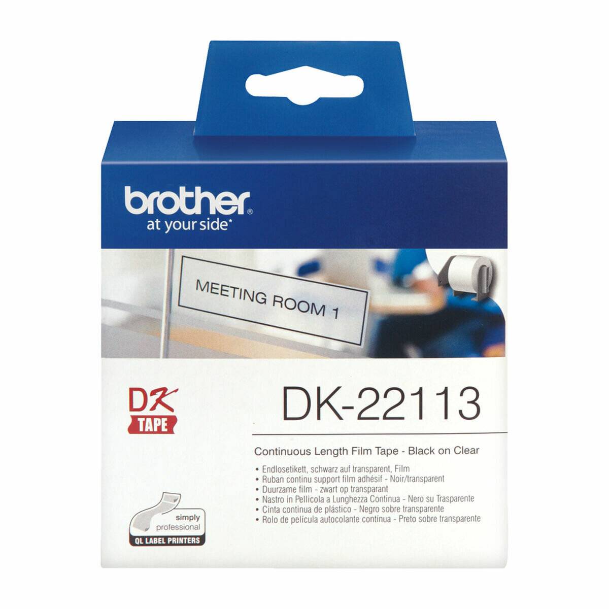 Brother Adress-Etiketten DK-22113 transparent (62mm)