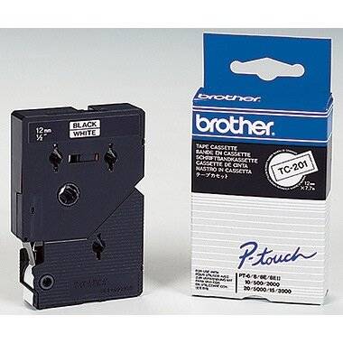 Brother P-touch Schriftband TC-201 12mm x 7,7m