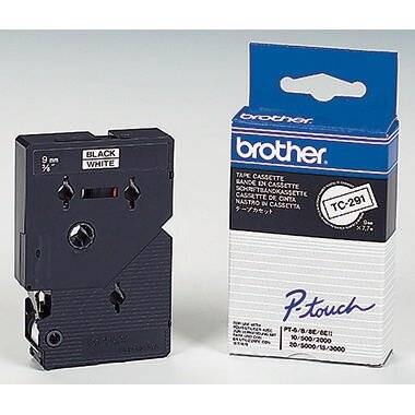 Brother P-touch TC291 black/white (9 mm/ 7,7m)