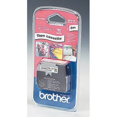 Schriftband M-K231 (12 mm, Schwarz auf Weiß)