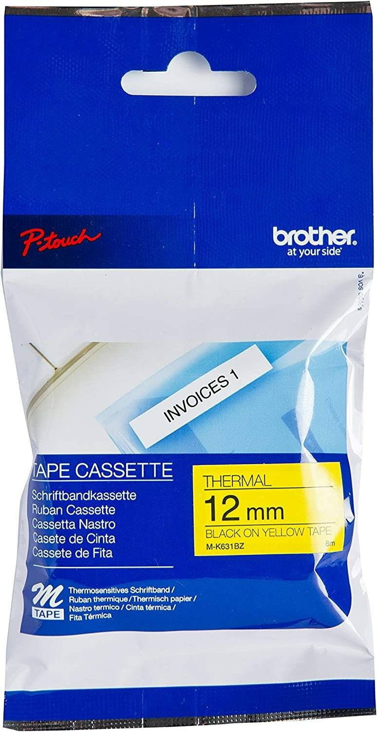 Brother P-touch MK631BZ yellow/black 4m (12 mm)