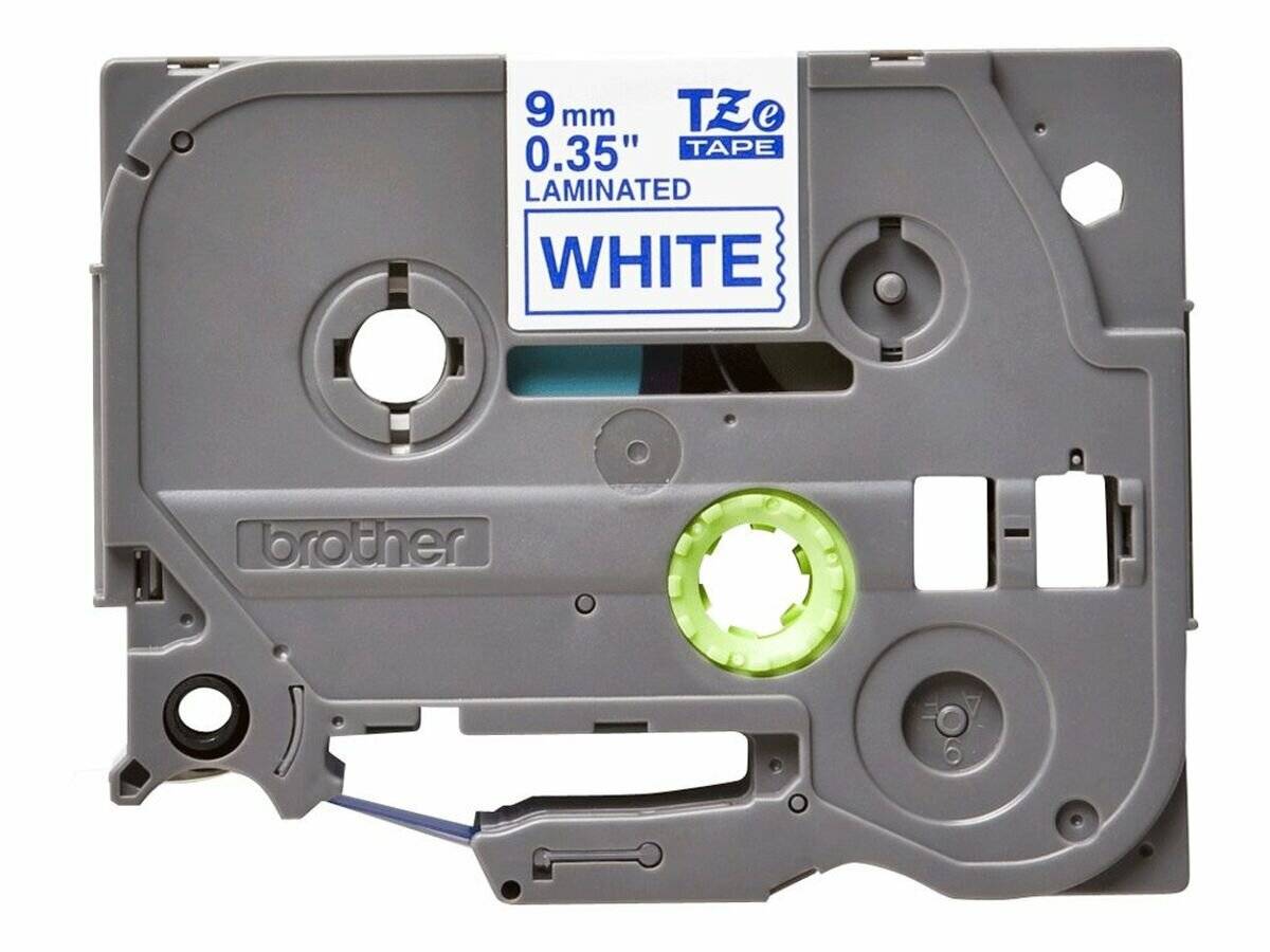 Brother P-touch TZE223 white/blue (8m x 9mm)