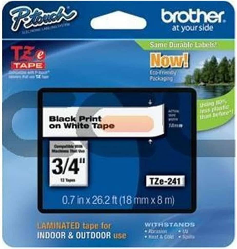 Brother P-touchTZ241 CIV white/black (18 mm)