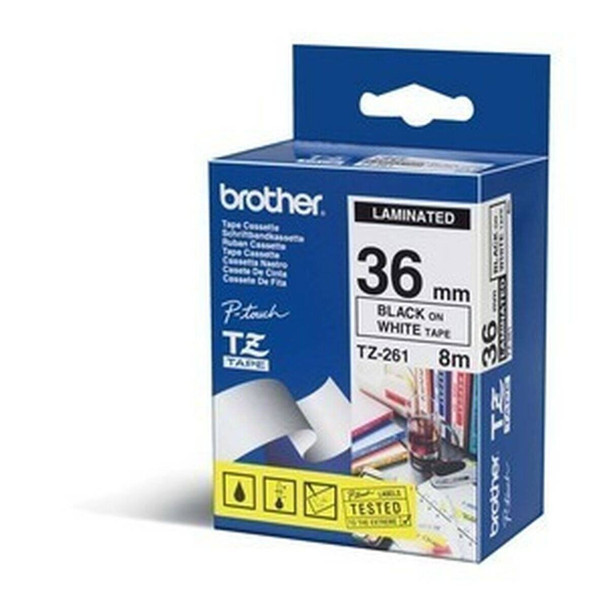 Brother P-touch Schriftband TZe-261 36mm x 8m