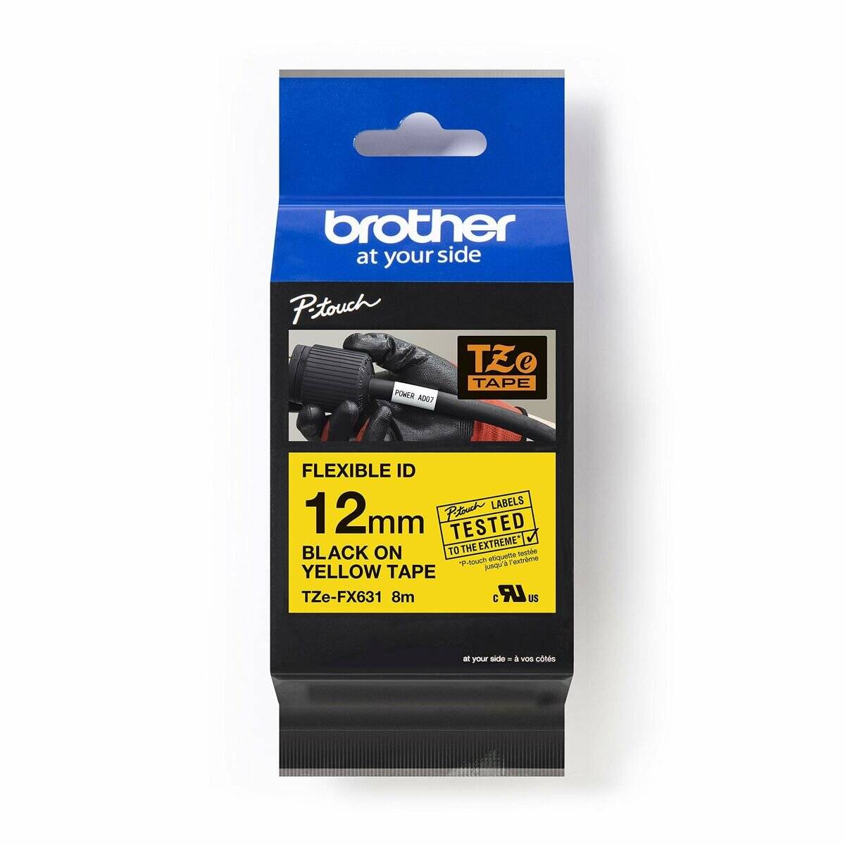 Brother P-touch Schriftband TZe-FX631 12mm x 8m