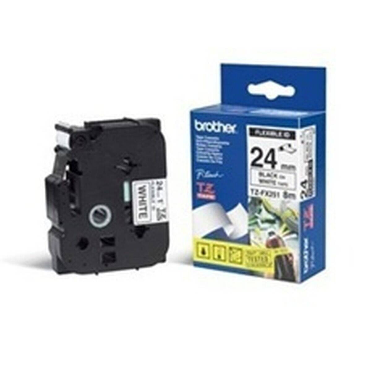 Brother P-touch TZE-FX651 yellow/black (8m x 24mm)