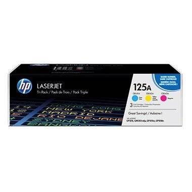 HP Toner 125A (CF373AM), Multipack, cyan, magenta, gelb