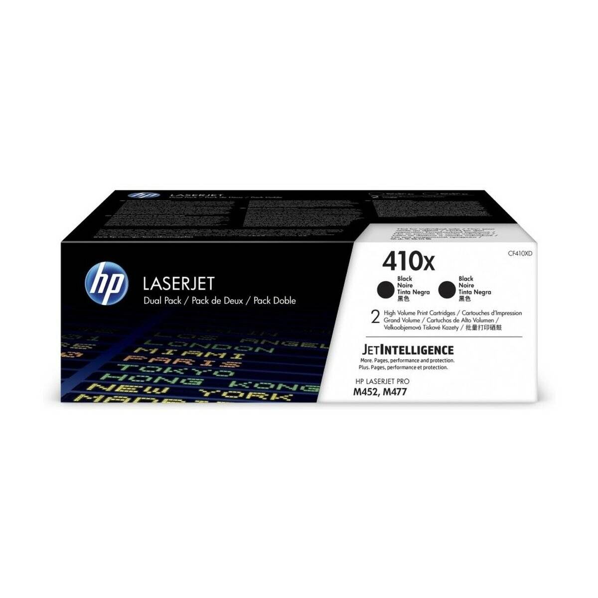 HP Toner 410X (CF410XD), Doppelpack, 2x schwarz