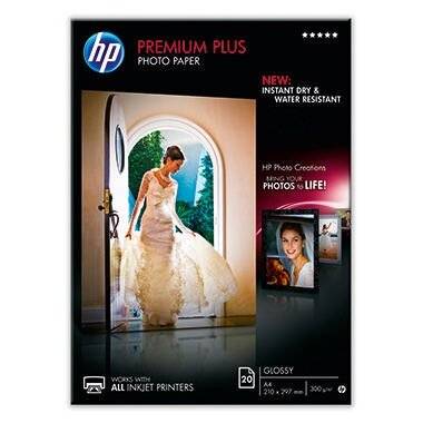 HP Premium Plus Glossy Photo Paper CR672A 20sheets A4