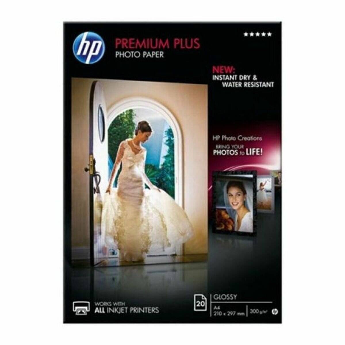 HP Premium Plus Glossy Photo Paper CR672A 20sheets A4