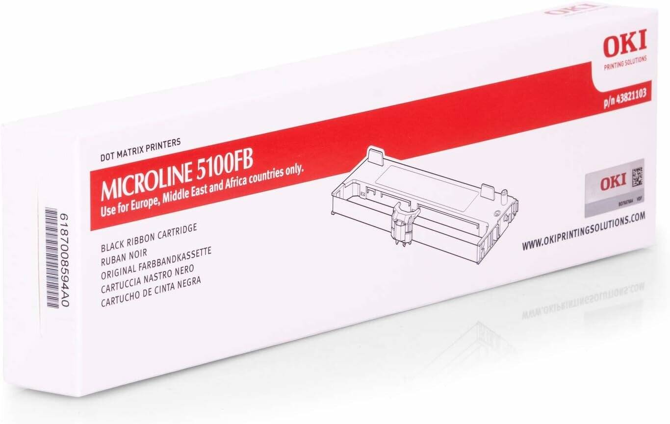 Oki Farbband fü r ML5100FB schwarz Nylon