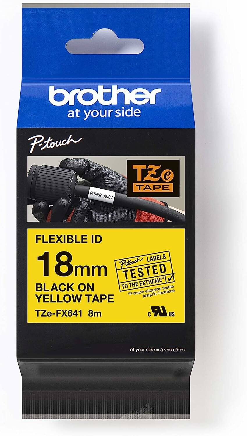 Brother P-touch Schriftband TZe-FX641 18mm x 8m