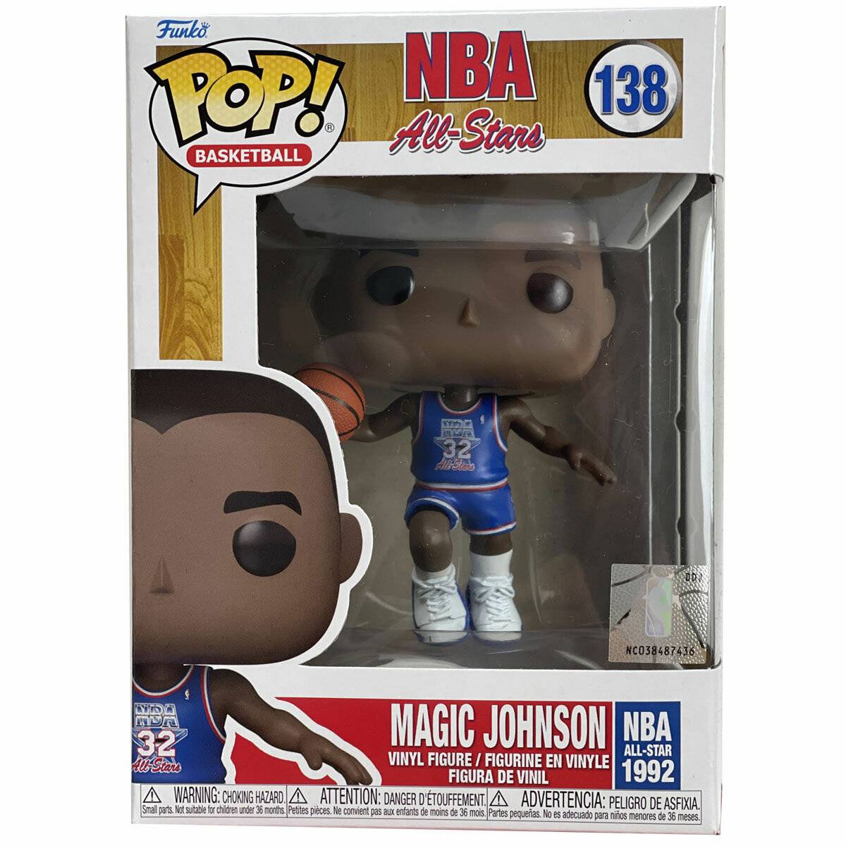 Funko POP NBA: Legenden - Magic Johnson (BlueAllStarUni1991)