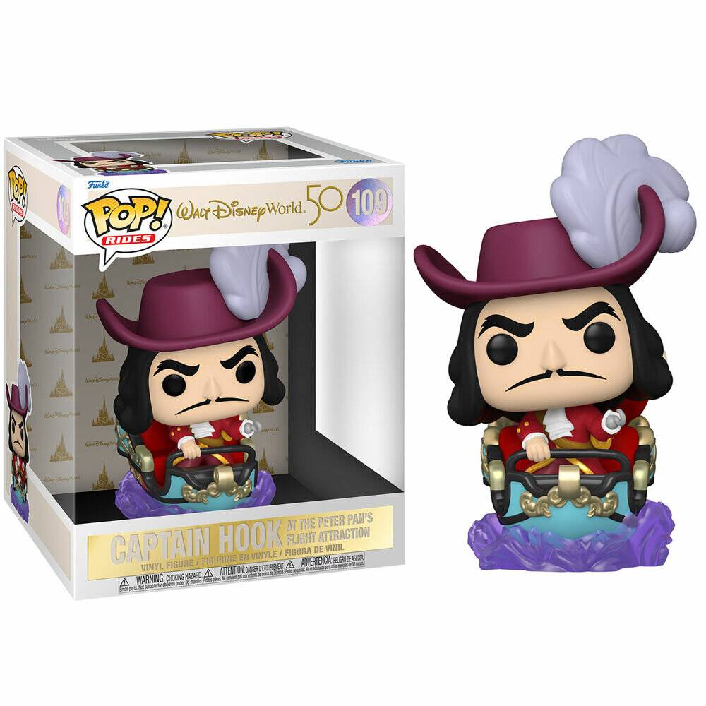 Funko POP Ride: WDW50- Hook auf Peter Pan Flug
