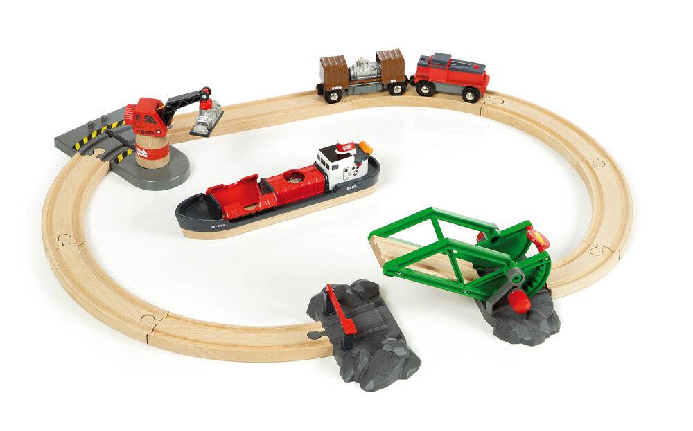 BRIO World Container Hafen Set, Bahn