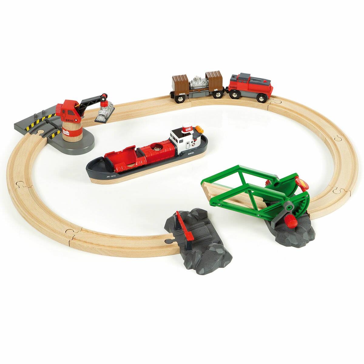 BRIO World Container Hafen Set, Bahn