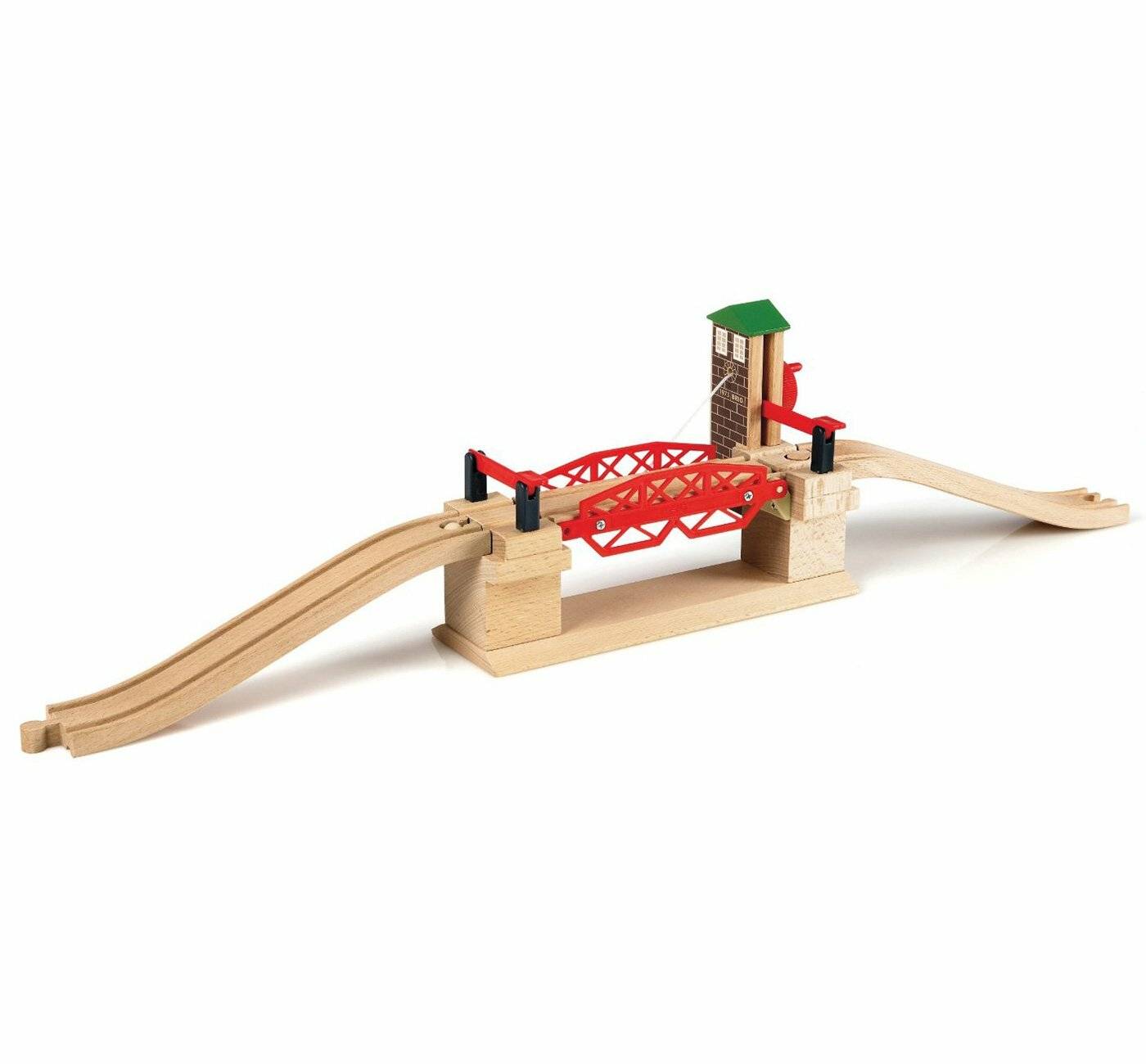 BRIO World HebebrÃ ¼ cke, Bahn (braun/rot)