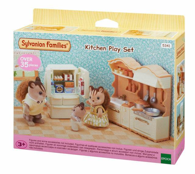 Set - Küche mit Kühlschrank