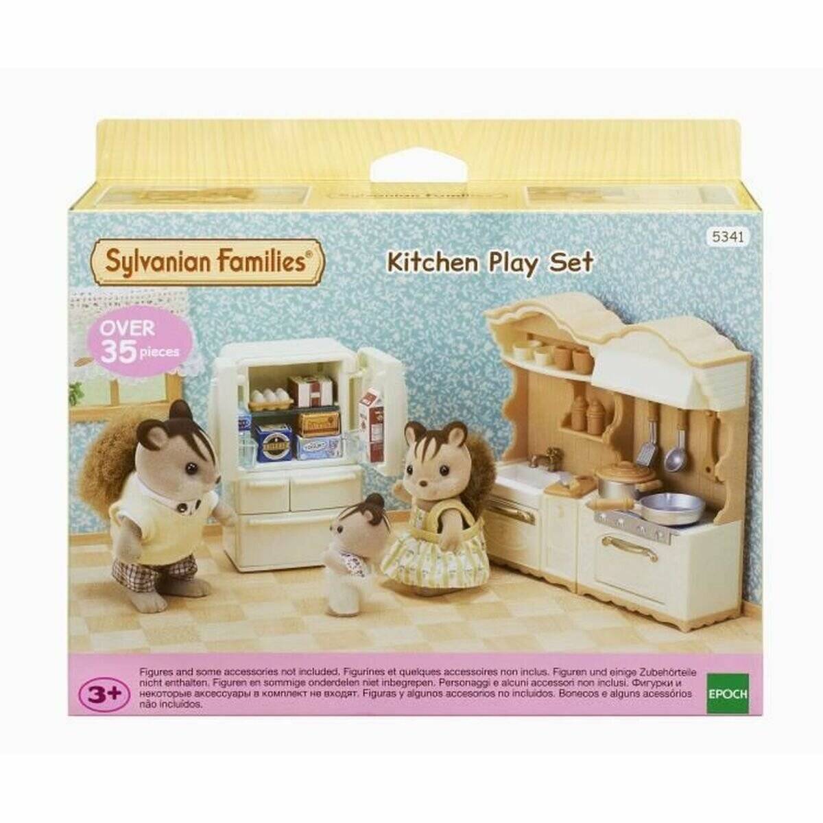 Set - Küche mit Kühlschrank